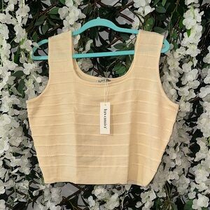 Luxxel Women's Beige Tank Top